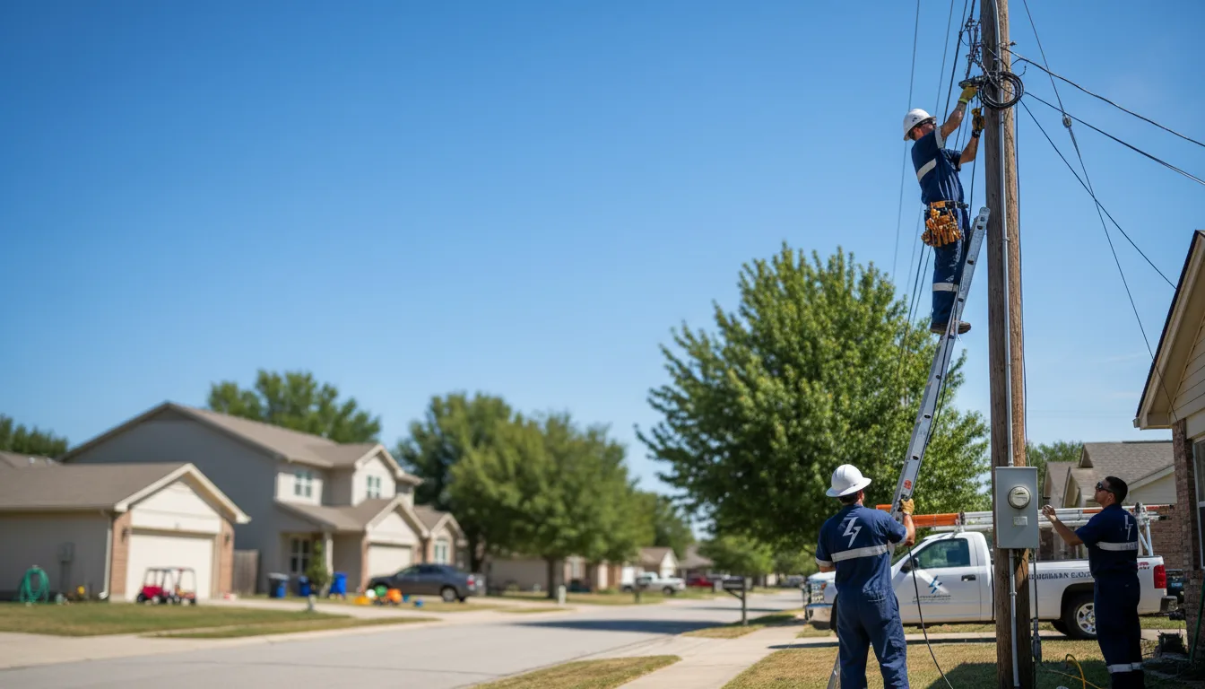 Residential electrician providing installation services in Lumber Bridge, NC